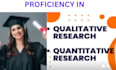 do your qualitative and quantitative research and case study