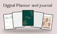design digital planner, printable planner, journal, notebook, calender, tracker