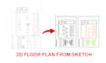 draw 2d floor plan in autocad
