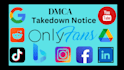 send dmca takedown notice to remove copyright content reddit,fb,tiktok,telegram