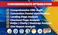 do conversion rate optimization, cro audit, ga4 reporting for ecommerce, leads
