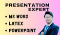 prepare presentation on latex beamer ms word powerpoint