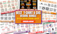 do bulk t shirt designs with svg cutting files