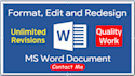 microsoft word document formatting