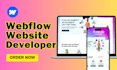 create a portfolio website using webflow website development