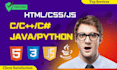 do your html css javascript cpp java python programming projects