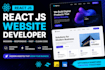 build a modern react js frontend website for your business or agency