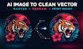 edit ai generated images and create print ready vector file