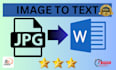 quickly convert from image to text and do fast typing