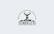 thinking whiskey bar meets hunting logo