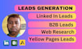 do b2b lead generation to business lead and linkedin leads