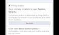 provide facebook USA ids confirmed primary location