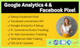 fix or setup facebook pixel migration google analytics 4 conversion API tracking