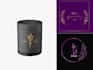 design luxury candle logo and label design