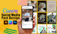design creative social media post,instagram and facebook add