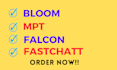 do integration of falcon, mpt and bloom with any site