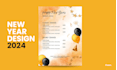 do canva newyear card design, menu design, invitation design