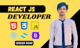 do responsive frontend web development with react js html css