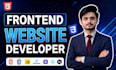 do responsive frontend web development with react js, next js, html css