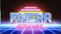make vhs 80s retro, neon style 3d chrome, synthwave logo intro video