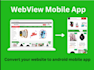 convert your website to mobile app for ios, android