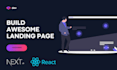 build a responsive landing page using react js or next js