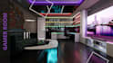 do design and render gamer room