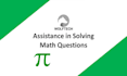 help you in math questions