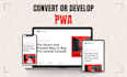 convert or develop pwa progressive web app using react js next js