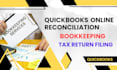 do quickbooks online reconciliation and complete bookkeeping
