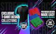 design modern custom tshirt streetwear and typograph designs
