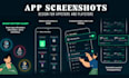 design screenshots for app store and play store