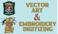 do rush embroidery digitizing and vector tracing work in 2 hours