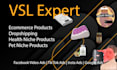 edit high converting vsl video sales letter for meta and tiktok ads