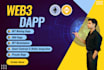 create custom web3 dapp, crypto website on  blockchain