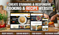 create stunning and responsive cooking and recipe website
