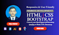 do front end web development, figma to html css bootstrap