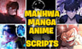 write anime,manga,manhwa recap scripts for your recap video