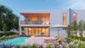 design house, villa, 3d exterior rendering and walkthrough