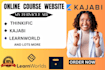 setup online course website on kajabi thinkific and learn world