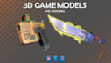 create 3d weapons, stylized props and 3d objects with texture