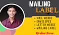 do mailing labels, mail marge from your data file