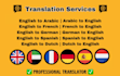 writing and translation services in multiple languages