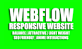 develop create responsive webflow website with scroll animations