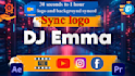 design custom logo sync and background vj loop