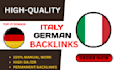 do high da, da90, dofollow german,italy SEO backlinks from italian, germany site