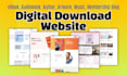 build ebook author website, digital product store on shopify or wordpress