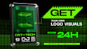 create crt dj logo visuals for gigs