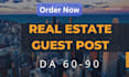 do a real estate guest post with do follow backlinks