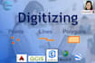 do digitizing using arcgis and qgis